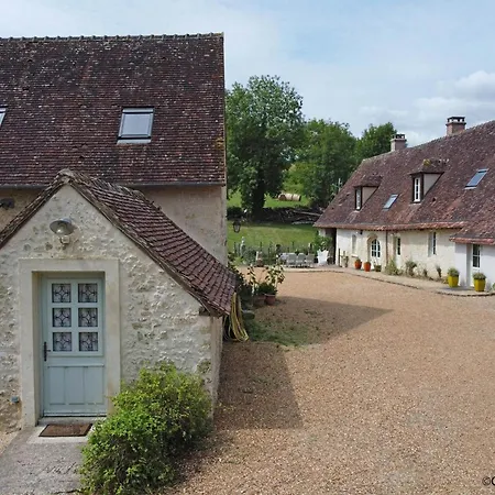 펜션 Maison Authentique Avec Piscine, Cheminee, Et Golf Dans Le Perche - Fr-1-497-186 *